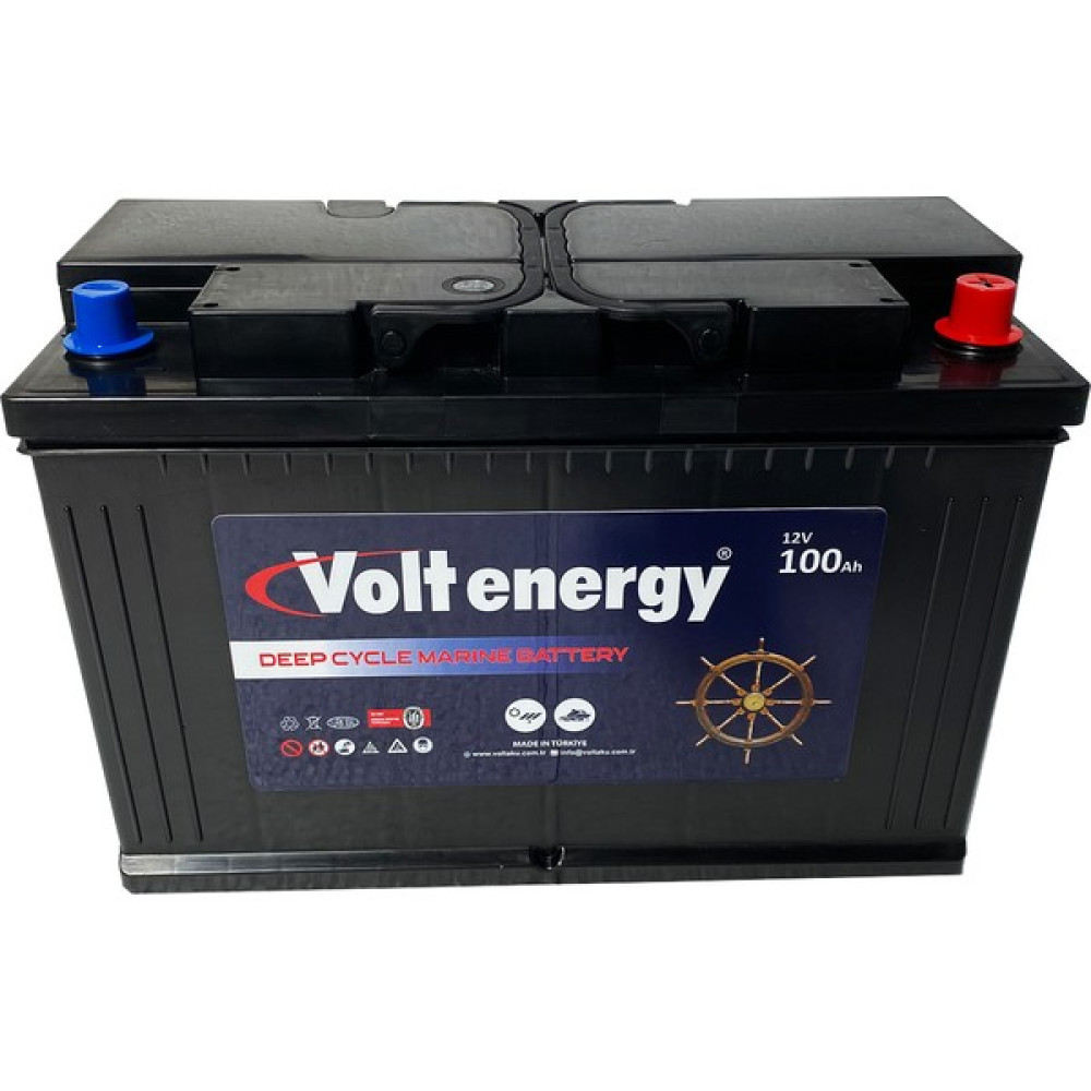 volt Energy 12 V 100 Amper Deep Cycle Marin Bakımsız Akü (Üretim 2024) Akü Fiyatı