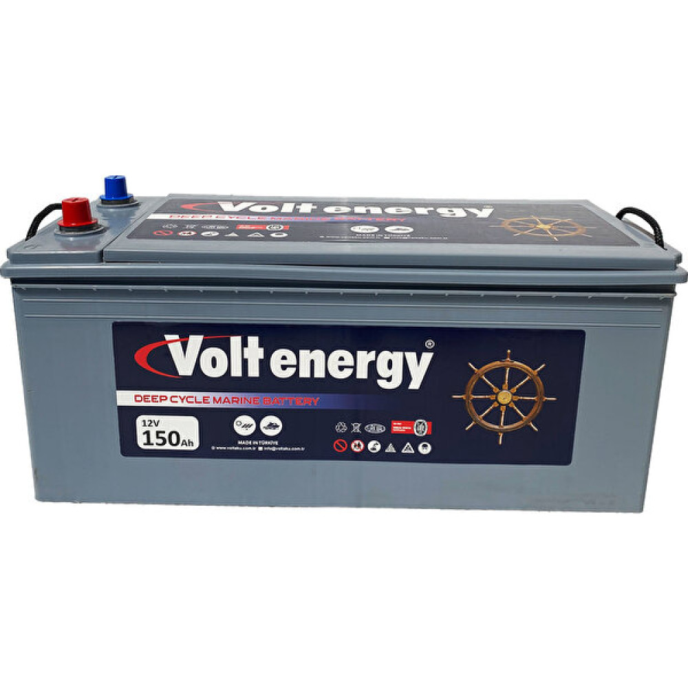 Volt Energy 12 V 150 Amper Deep Cycle Marin Bakımsız Akü (Üretim 2024) Akü Fiyatı