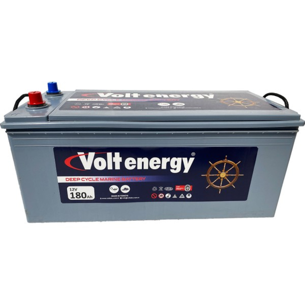 Volt Energy 12 V 180 Amper Deep Cycle Marin Bakımsız Akü (Üretim 2024) Akü Fiyatı