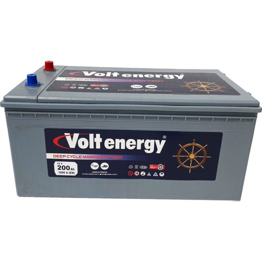 Volt Energy 12 V 200 Amper Deep Cycle Marin Bakımsız Akü (Üretim 2024) Akü Fiyatı