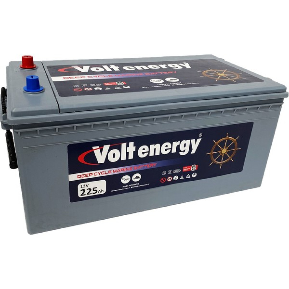 Volt Energy 12 V 225 Amper Deep Cycle Marin Bakımsız Akü (Üretim 2024) Akü Fiyatı