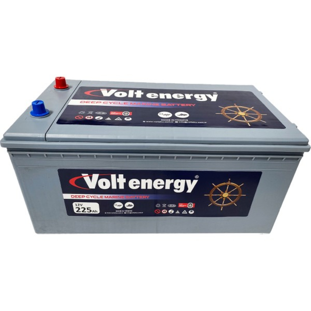 Volt Energy 12 V 225 Amper Deep Cycle Marin Jel Nanocarbon Akü(Üretim Tarihi 2024) Akü Fiyatı