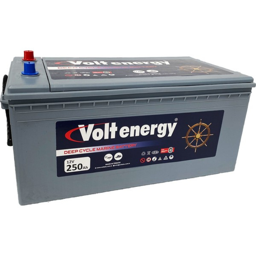 Volt Energy 12 V 250 Amper Deep Cycle Marin Jel Nanocarbon Akü(Üretim Tarihi 2024) Akü Fiyatı