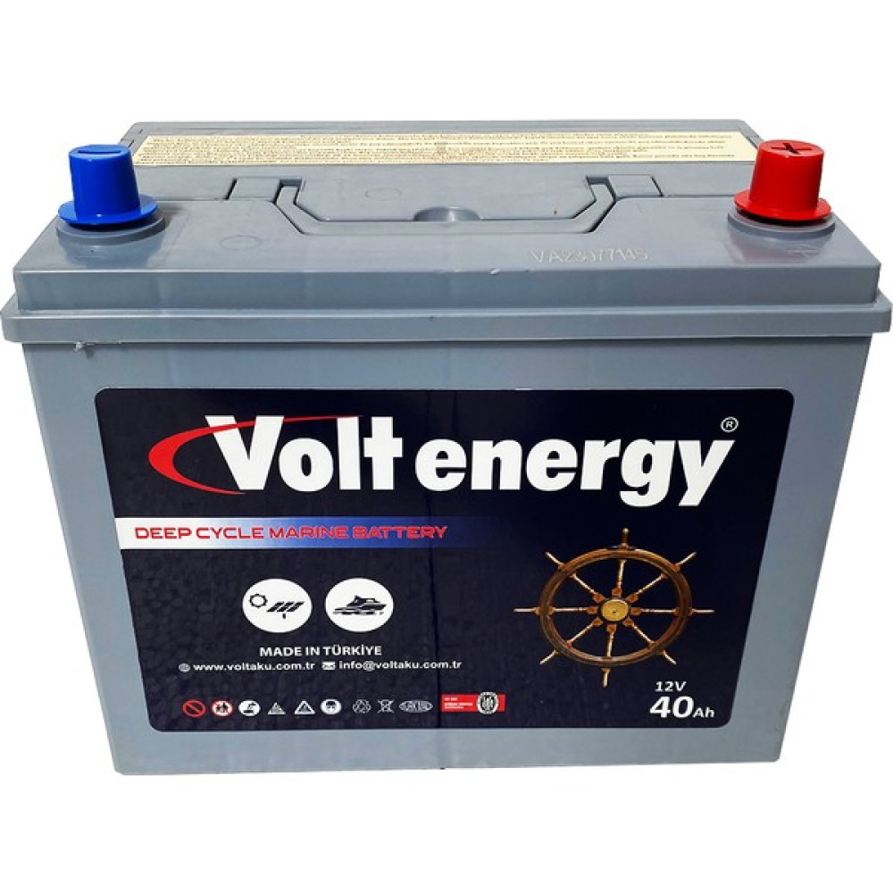 Volt Energy 12 V 40 Amper Deep Cycle Marin Bakımsız Akü (Üretim 2024) Akü Fiyatı