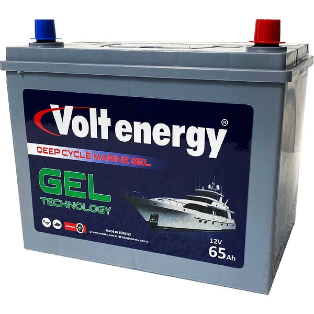 Volt Energy 12 V 65 Amper Deep Cycle Marin Jel Nanocarbon Akü(Üretim Tarihi 2024) Akü Fiyatı