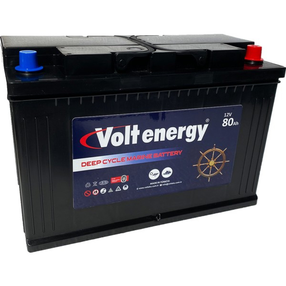 volt Energy 12 V 80 Amper Deep Cycle Marin Bakımsız Akü (Üretim 2023) Akü Fiyatı