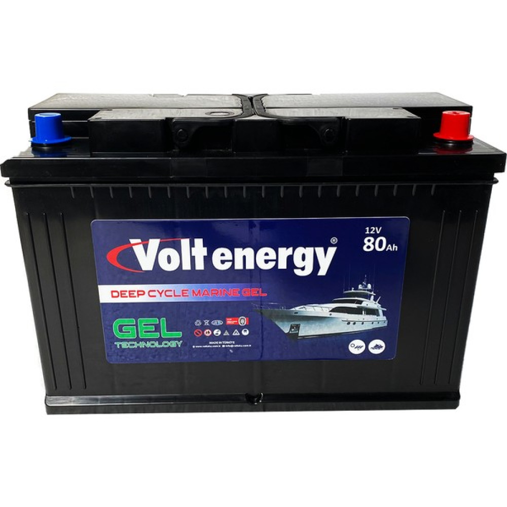 Volt Energy 12 V 80 Amper Deep Cycle Marin Jel Nanocarbon Akü(Üretim Tarihi 2024) Akü Fiyatı