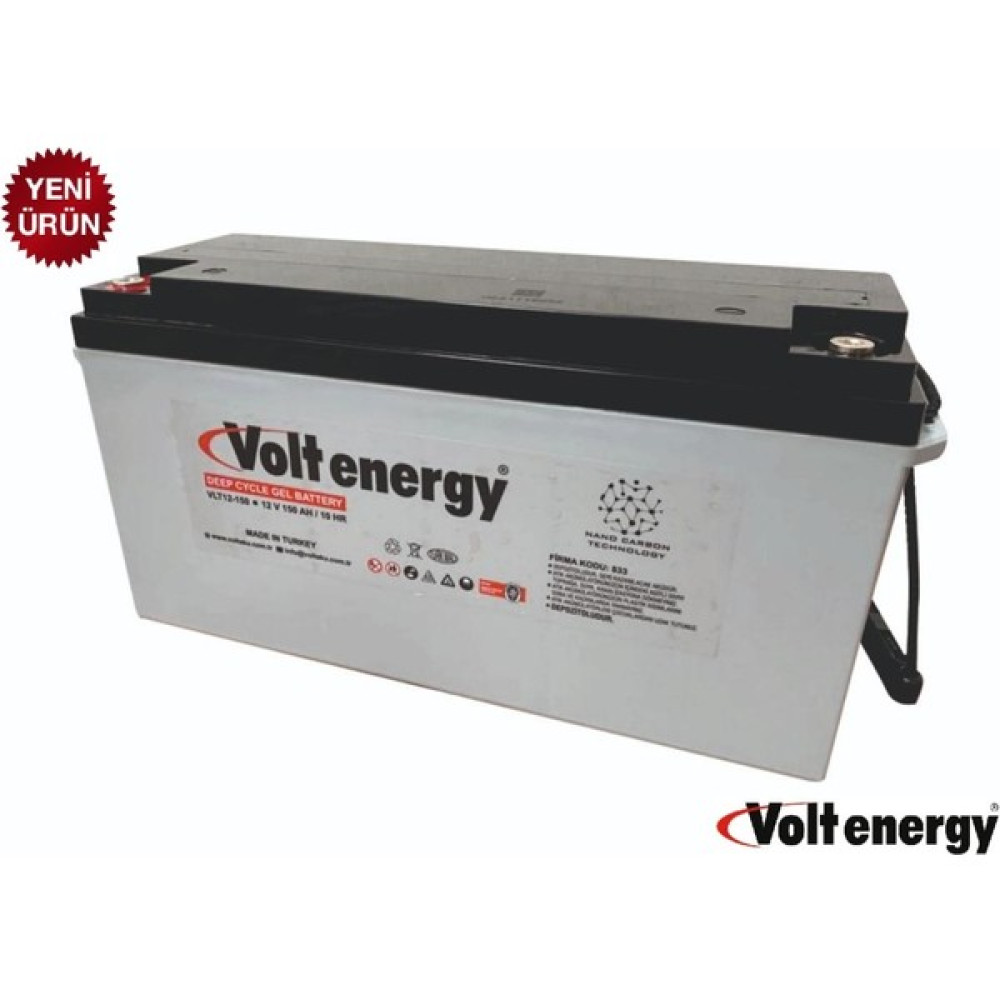 Volt Jel Akü Deep Cycle Nanocarbon 12 V 150 Ah(Üretim Tarihi:2024) Akü Fiyatı