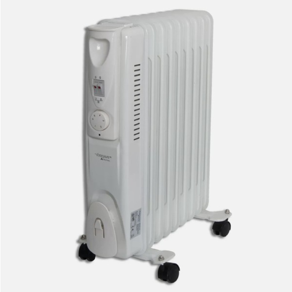 Voltomat 2000W 9 Dilim Yağlı Radyatör Beyaz - 3 Kademeli - Ölçü: 24X40X55 cm - Ağırlık: 9,4 kg - 2000 W Radyatör Fiyatı