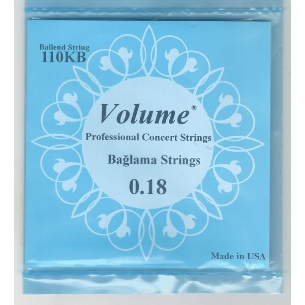 Volume 110KB Takım Tel Bağlama Teli 018 Müzik Aleti Aksesuarları Fiyatı