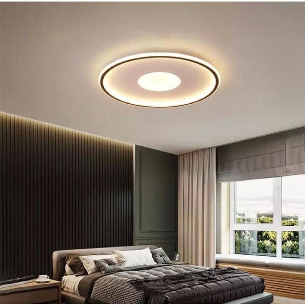 Vonalight Modern Dekoratif Sıva Üstü Içe / Dışa Işıklı Plofonyer Avize Q.40CM 4000K Sıcak Beyaz Işık - 1'li Avize Fiyatı