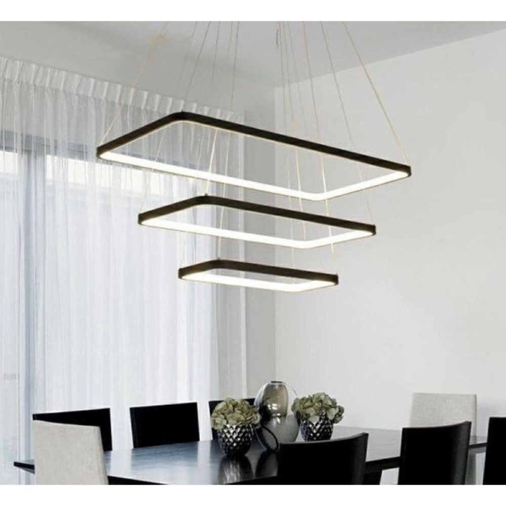 Vonalight Modern LED 3lü Içe Işıklı Dekoratif Sarkıt Avize Siyah 3000K - 1'li Avize Fiyatı