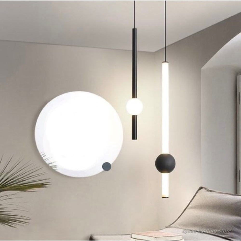 Vonalight Modern LED Dekoratif 2'li Sarkıt Avize 3000K (2li Takım) Beyaz&siyah - Siyah - Beyaz Avize Fiyatı