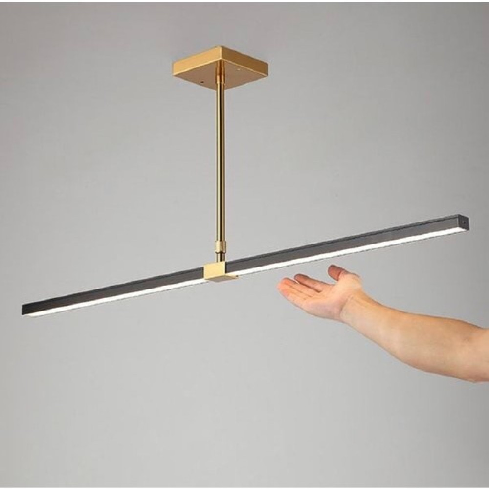 Vonalight Modern LED Dekoratif Sarkıt Lineer Avize 120CM Bronz 3000K - Siyah - 1'li Avize Fiyatı