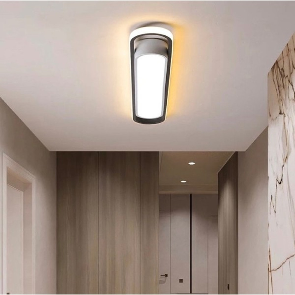 Vonalight Modern LED Elips Dekoratif Plofonyer Avize Dış Siyah / Iç Beyaz 3000K - 1'li Avize Fiyatı