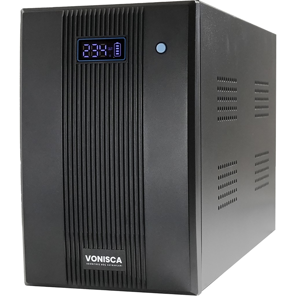 VONISCA D-1000 1000VA LCD Kesintisiz Güç Kaynağı Line Interactive 2X12V 7AH Ups Bilgisayar Kamera Ofis Pc Kesintisiz Güç Kaynakları (UPS) Fiyatı