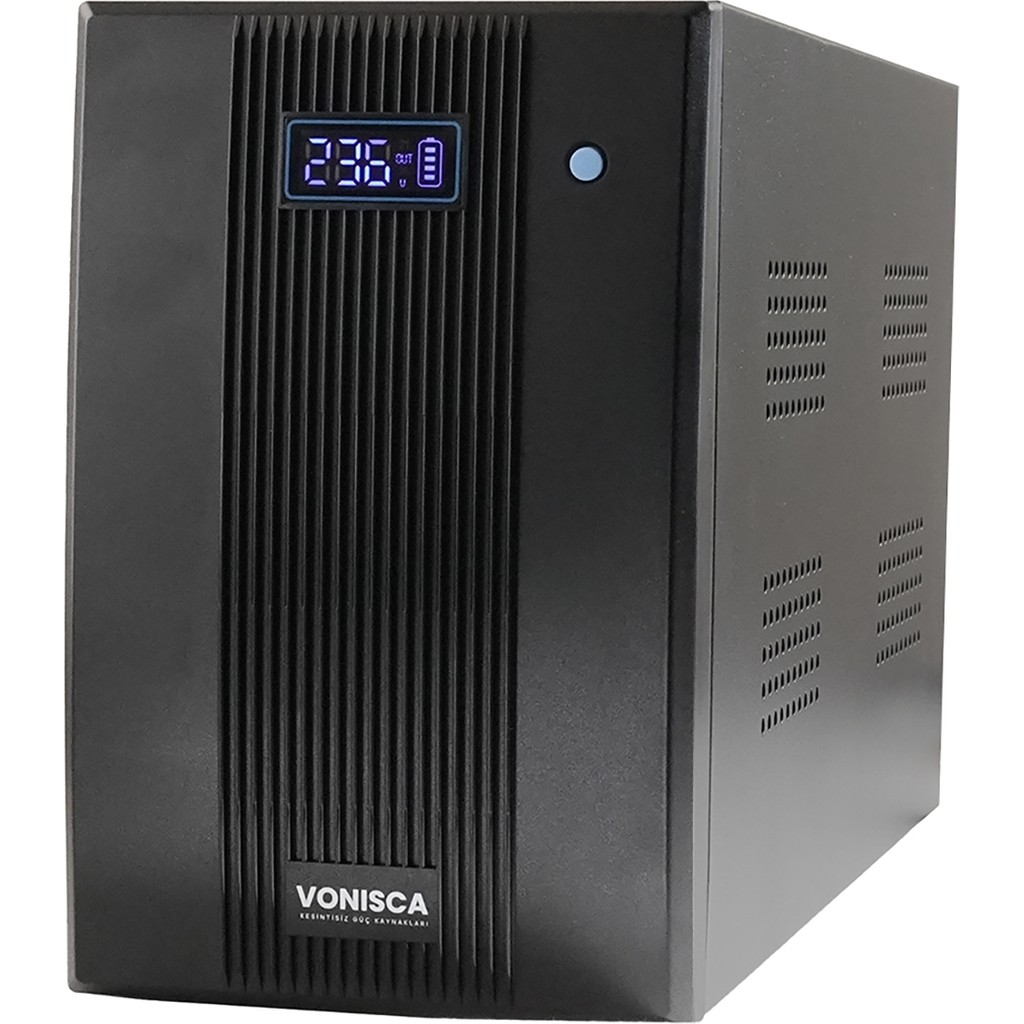 VONISCA D-2000 2000VA LCD Kesintisiz Güç Kaynağı Line Interactive 2X12V 9AH Ups Ofis Kamera Sistem Çoklu Cihaz Kesintisiz Güç Kaynakları (UPS) Fiyatı