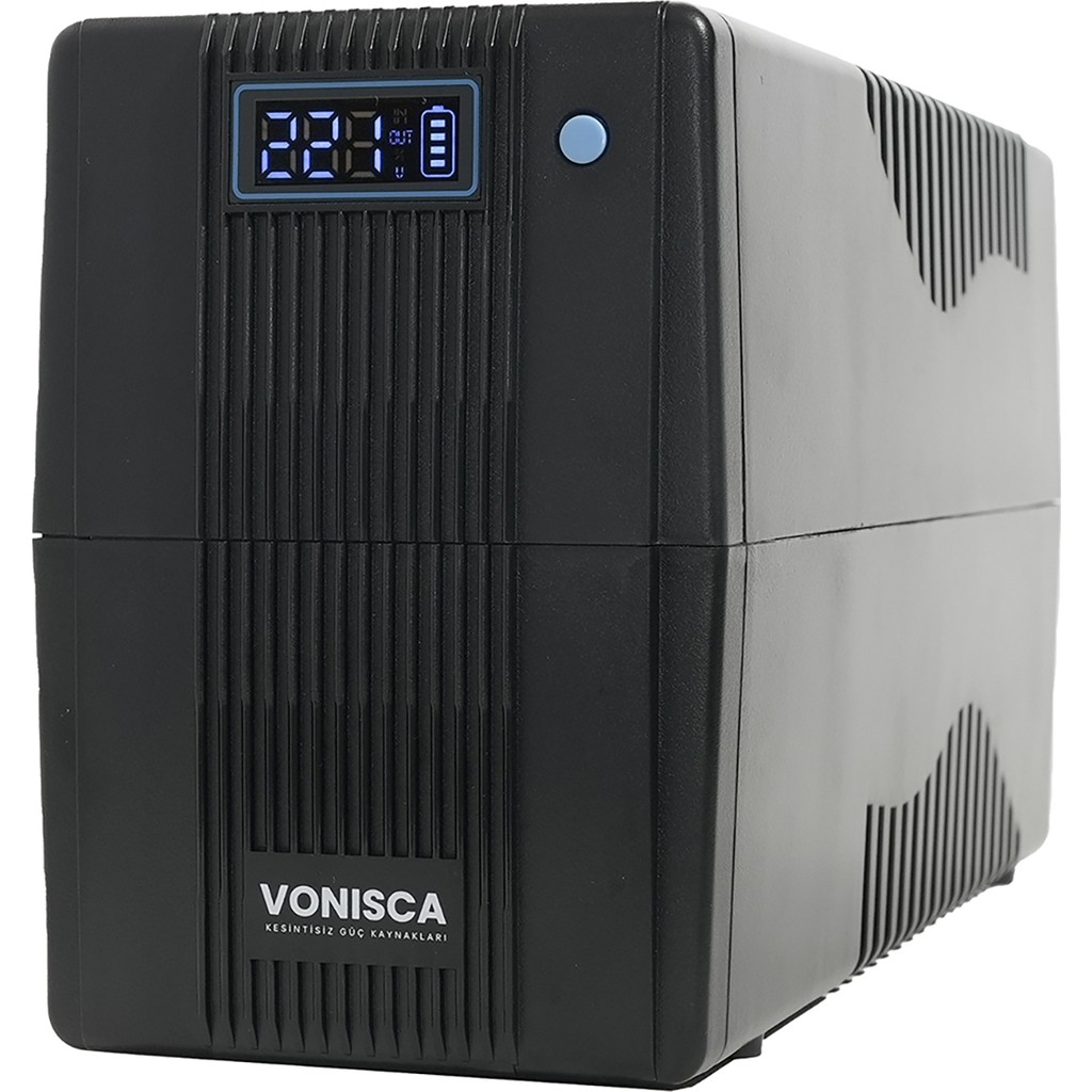 VONISCA D-650 650VA LCD Line Interactive Ups Kesintisiz Güç Kaynağı 1X12V 7AH Bilgisayar Modem Kamera Router Fiyatı