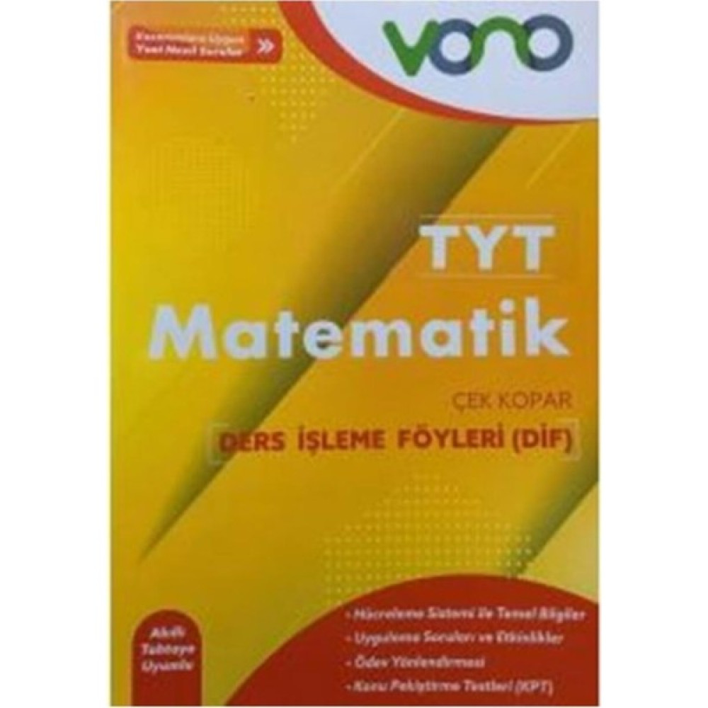 Vono TYT Matematik Ders Işleme Föyleri - Dif Matematik Fiyatı
