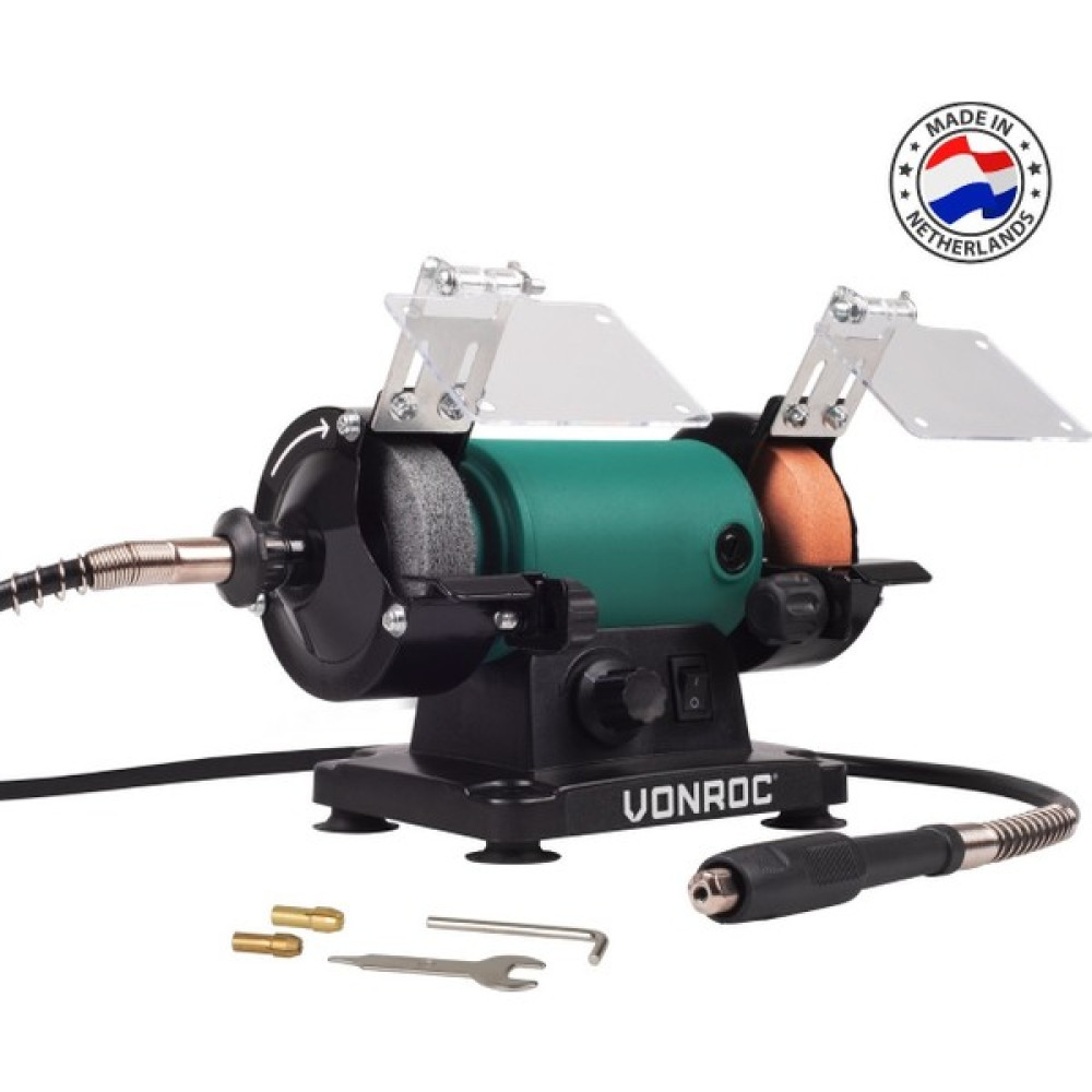 VONROC Tezgah Spiralli Taş Motoru - 150W - 75 mm Taşlama Makinesi Fiyatı