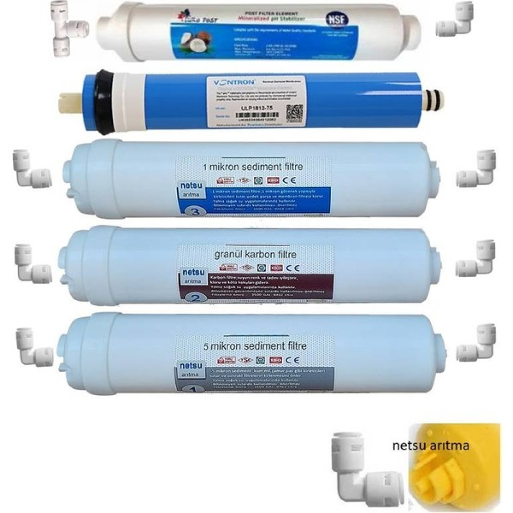 -Vontron Membranlı-Ihlas Aura Cebilon uyumlu Filtresi-Plus (Plas)-Silver-Platinum- Muadil Su Arıtma Filtresi, 5'li Filtre seti Bahçe Makinesi Aksesuar & Yedek Parça Fiyatı