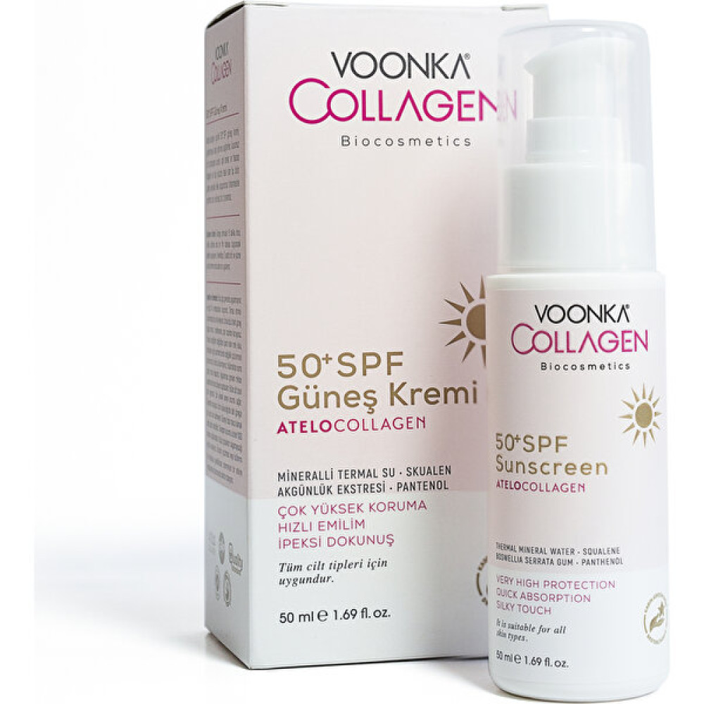 Voonka Collagen Sunscreen Atelocollagen 50 ml Güneş Kremleri ve Losyonları Fiyatı