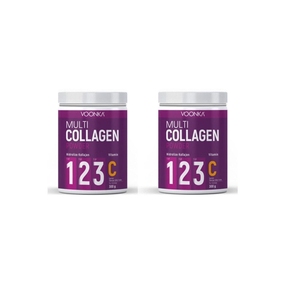 Voonka Multi Collagen Powder 300 gr 2 Adet Sağlık Fiyatı