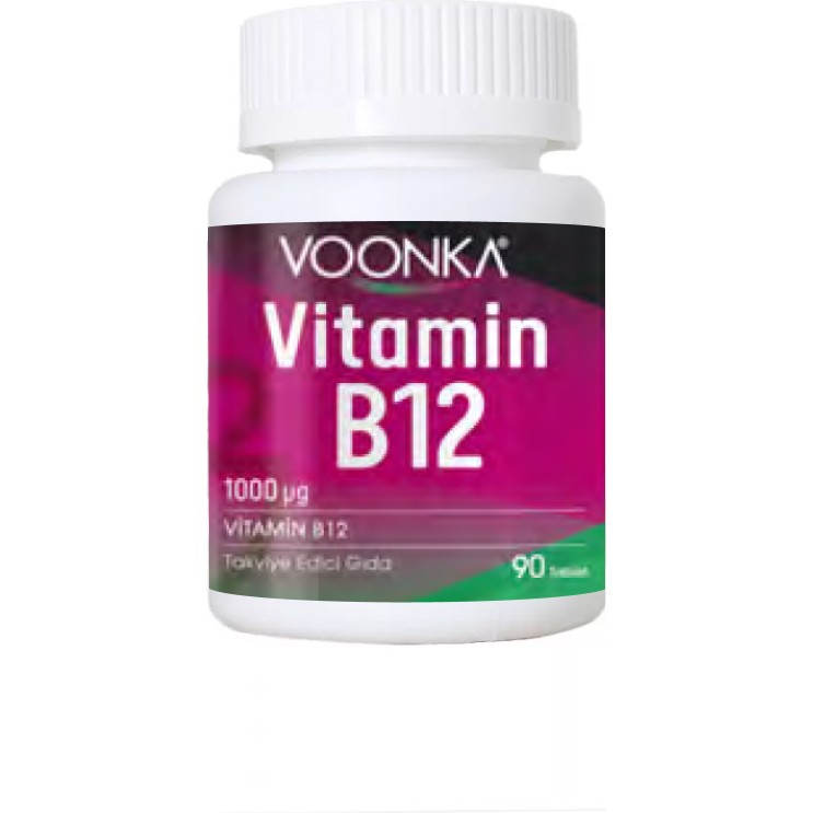 Voonka Vitamin B12 Içeren 90 Tablet - Yeni Ambalaj Diğer Fiyatı