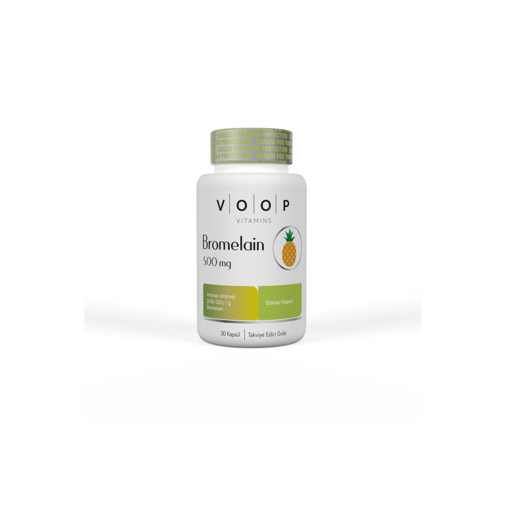 VOOP Bromelain 500 Mg Ananas 30 Bitkisel Kapsül Sağlık Fiyatı