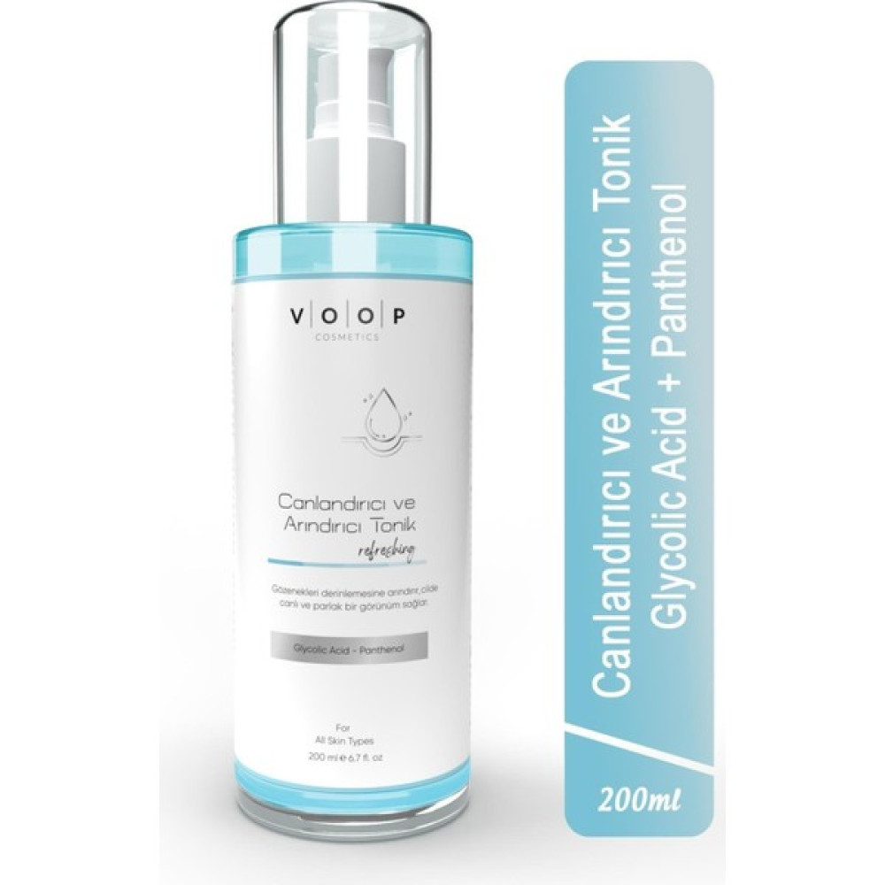 Voop Canlandırıcı ve Arındırıcı Tonik Glikolik Asit-Pantenol 200 ml Cilt Temizleme ve Peeling Fiyatı