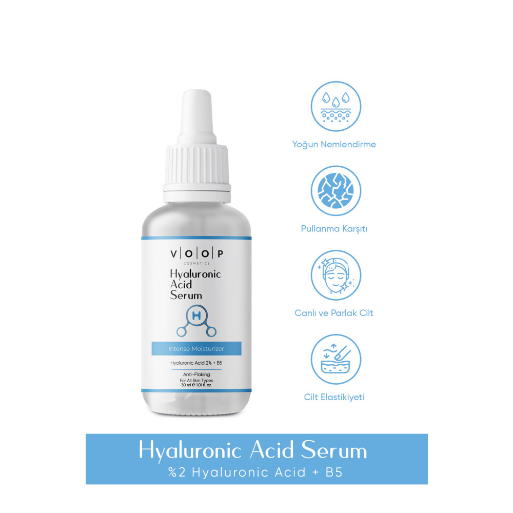 VOOP Hyaluronik Asit Serum - 30 ml Derinlemesine Yoğun Nemlendirici Yüz Bakımı%2 Hyaluronic Acid B5 Cilt ve Yüz Bakımı Fiyatı