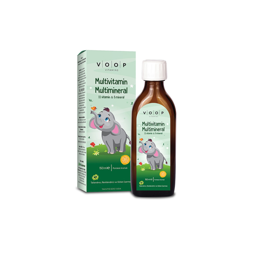 VOOP Multivitamin Multimineral Şurup Portakal Aromalı 150 ml Sağlık / Diyet Fiyatı