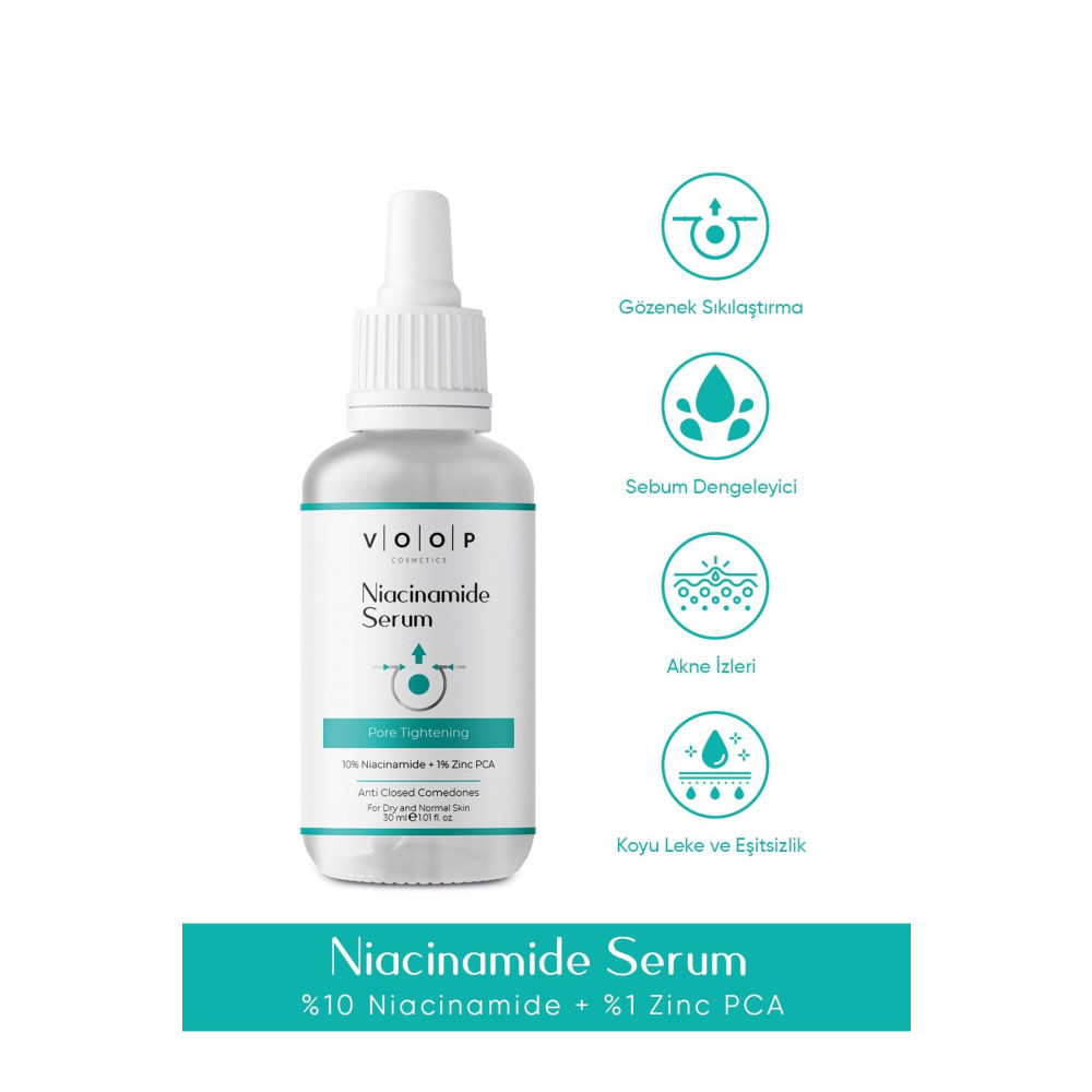 VOOP Siyah Nokta&sivilce Karşıtı Cilt Bakım Serumu 30 ml |%10 Niacinamide% Zinc Cilt ve Yüz Bakımı Fiyatı