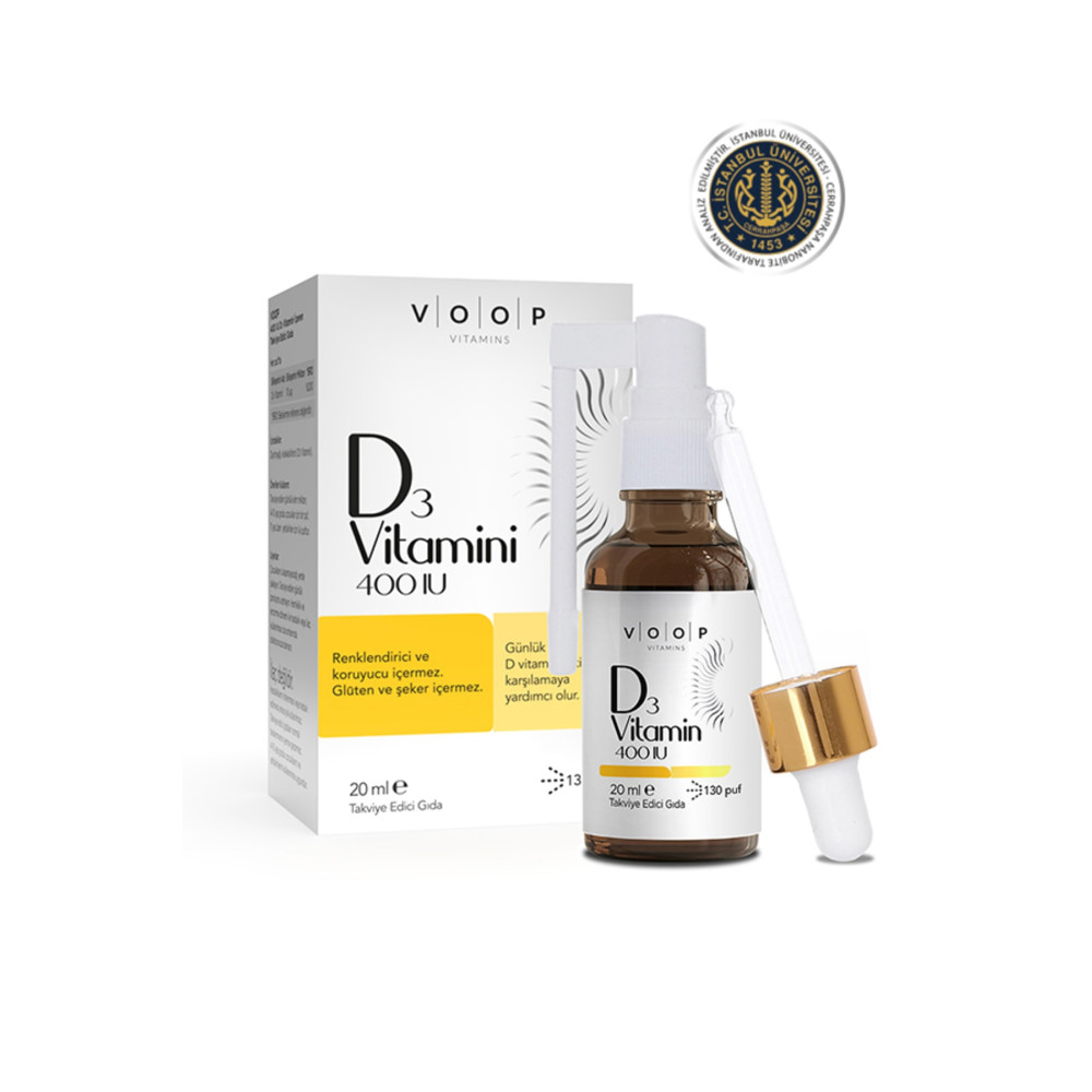 VOOP Vitamin D3 400 Iu Sprey-damla 20 ml Sağlık / Diyet Fiyatı