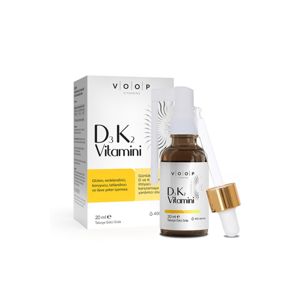 VOOP Vitamin D3K2 Sprey-Damla 20 ml Sağlık / Diyet Fiyatı