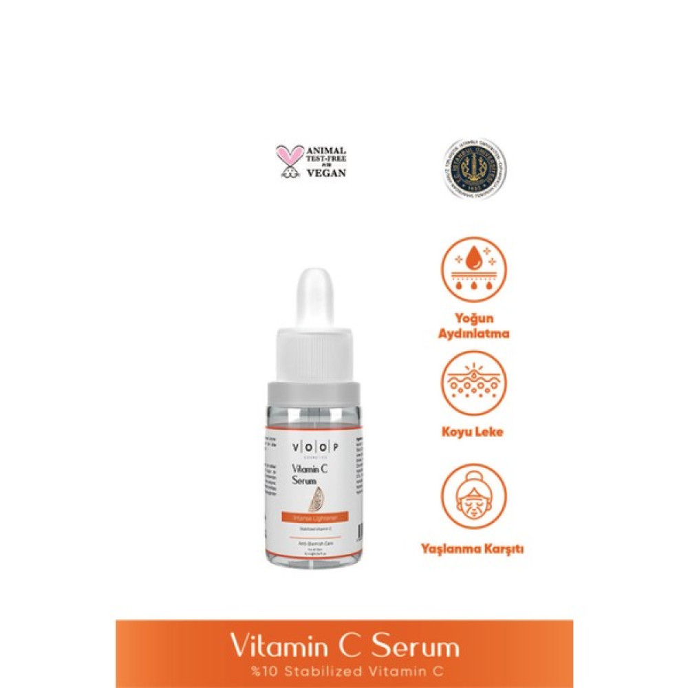 Voop Yoğun Aydınlatıcı Ve Leke Karşıtı Vitamin C Serumu - 10 Ml | 10 Vitamin C Içeriği İle Etkili Bakım Göz Kremi Fiyatı