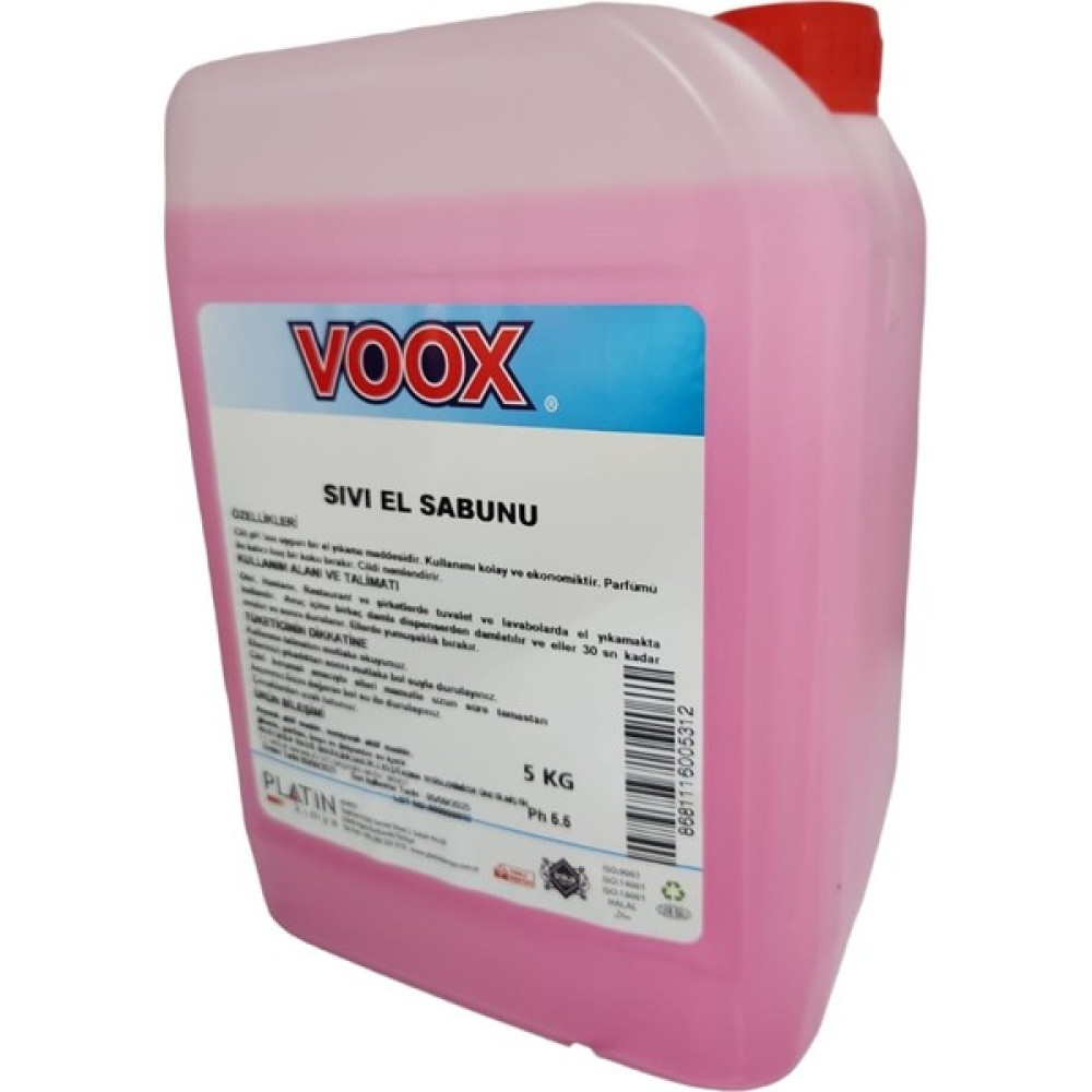 Voox Sıvı El Sabunu 5 Lt El Bakımı Fiyatı