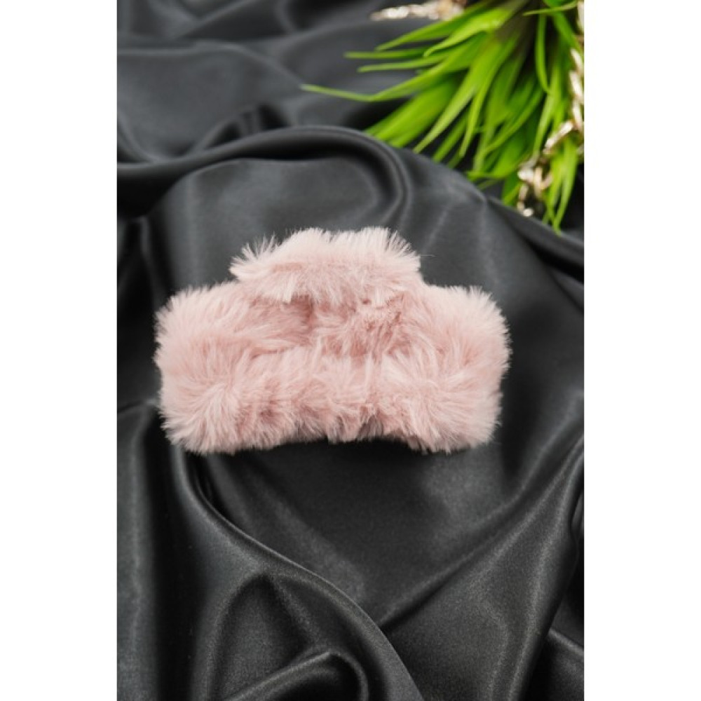 Vorte Peluş Tüylü Köşeli Mandal Toka - 8.5 cm Uzunluğunda, Gül Kurusu - Pembe Toka, Taç & Saç Bandı Fiyatı