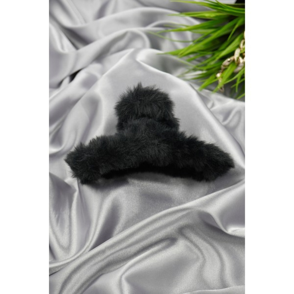 Vorte Tüylü Peluş Mandal Toka - 11.5 cm Uzunluğunda, Siyah Toka, Taç & Saç Bandı Fiyatı