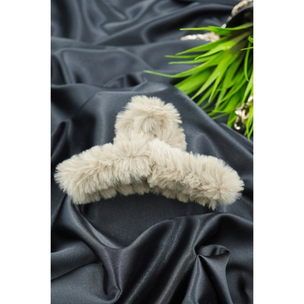 Vorte Tüylü Peluş Mandal Toka - 11.5 cm Uzunluğunda, Vizon Toka, Taç & Saç Bandı Fiyatı