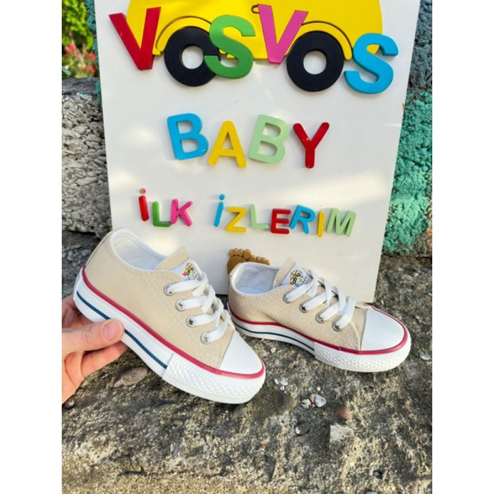 VOSVOSBABY Krem Keten Sneaker Erkek Çocuk Günlük Ayakkabısı Fiyatı