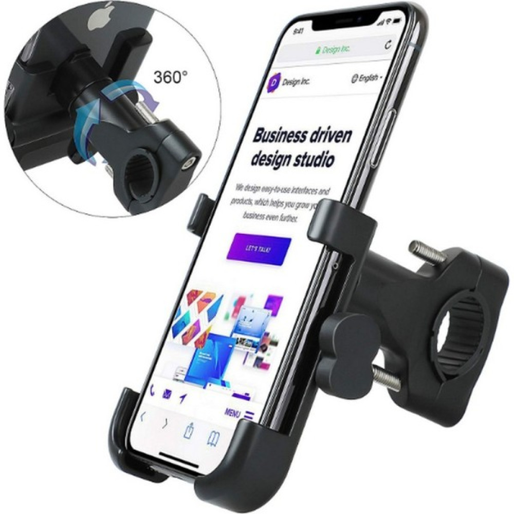 Vothoon Alüminyum Gövdeli Metal Gidon Bağlantılı Motosiklet Telefon Tutucu 7 Inç Xl - Siyah Motorsiklet için Diğer Aksesuarlar Fiyatı