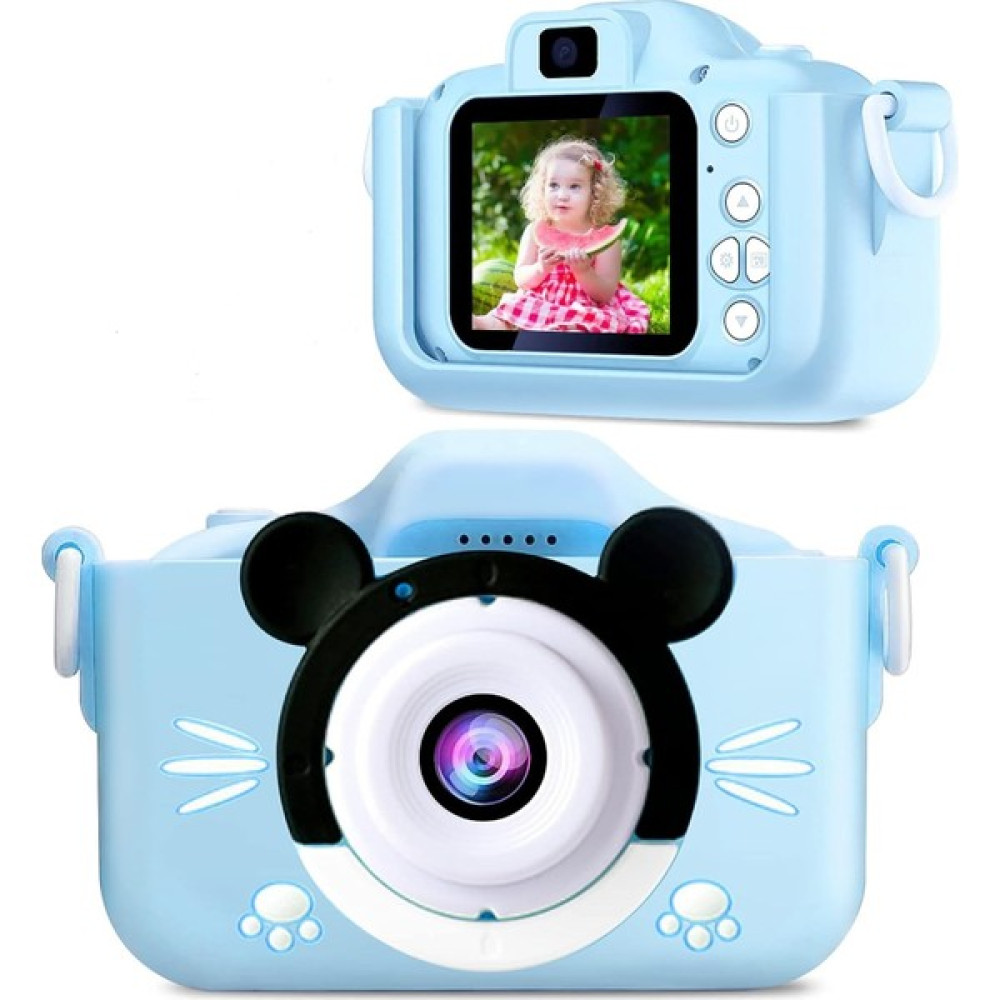 Vothoon Çocuk Dijital Fotoğraf Makinası 20 Mp Video Kaydedici 2.0 Inç Çift Kameralı - Mavi Dijital Fotoğraf Makineleri Fiyatı