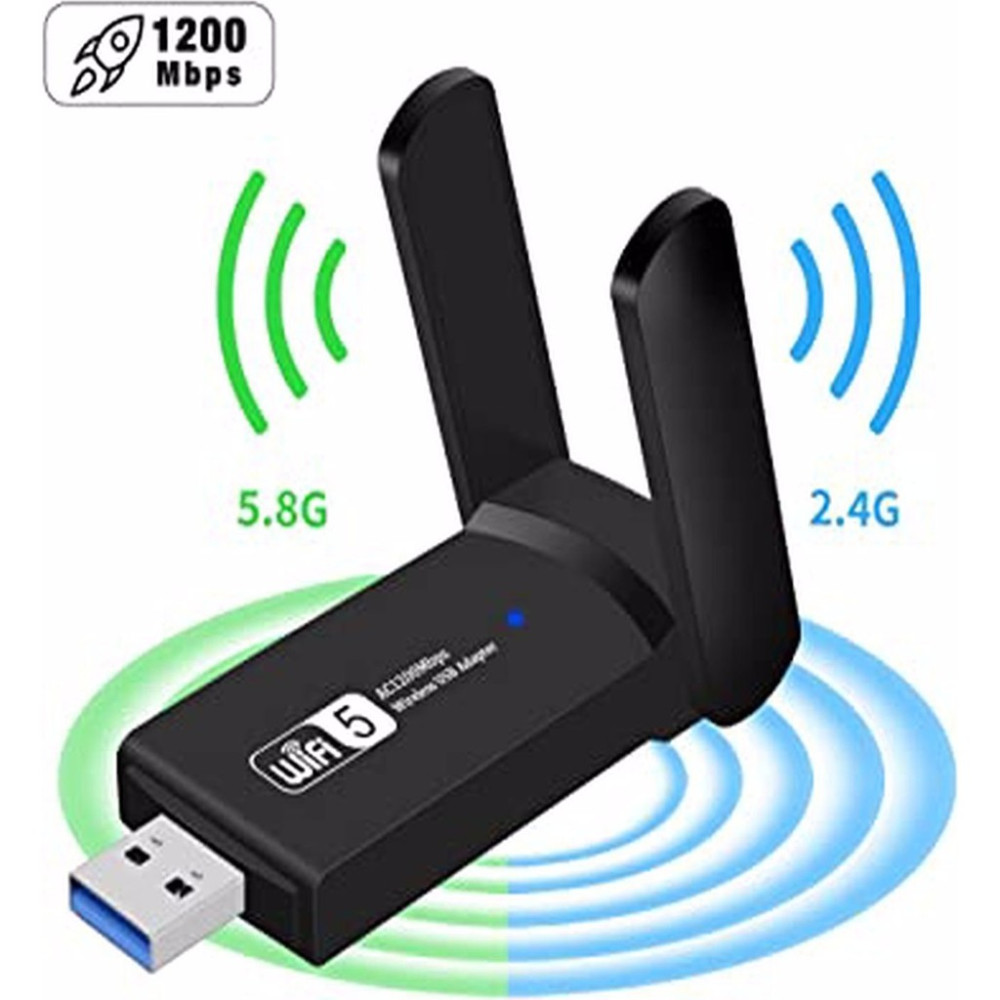 Vothoon Dual Band USB 3.0 Adaptör Kablosuz Wifi Alıcı AC1200 Mbps Wireless Adaptör Fiyatı
