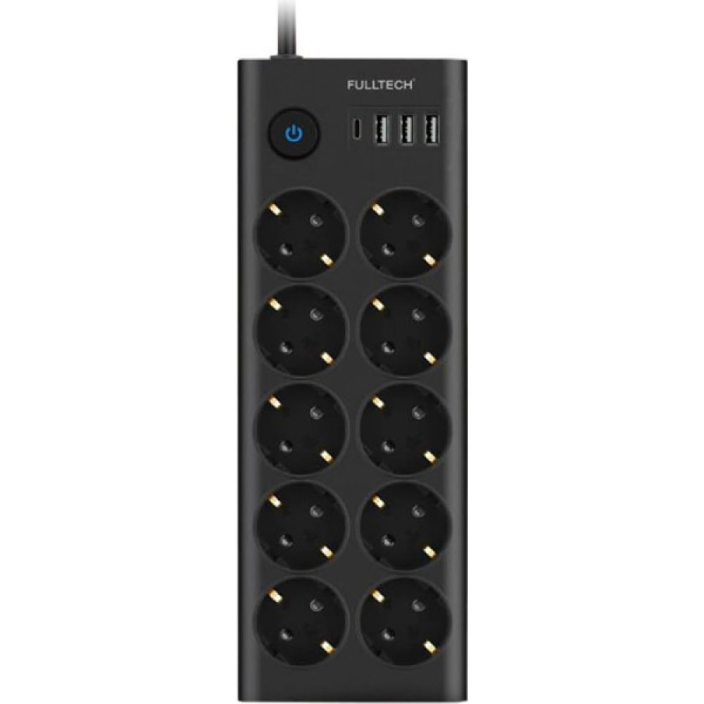 Vothoon Fulltech FTR14 Type-C Girişli Akım Korumalı 10'lu Priz, 3 USB Prizler Fiyatı