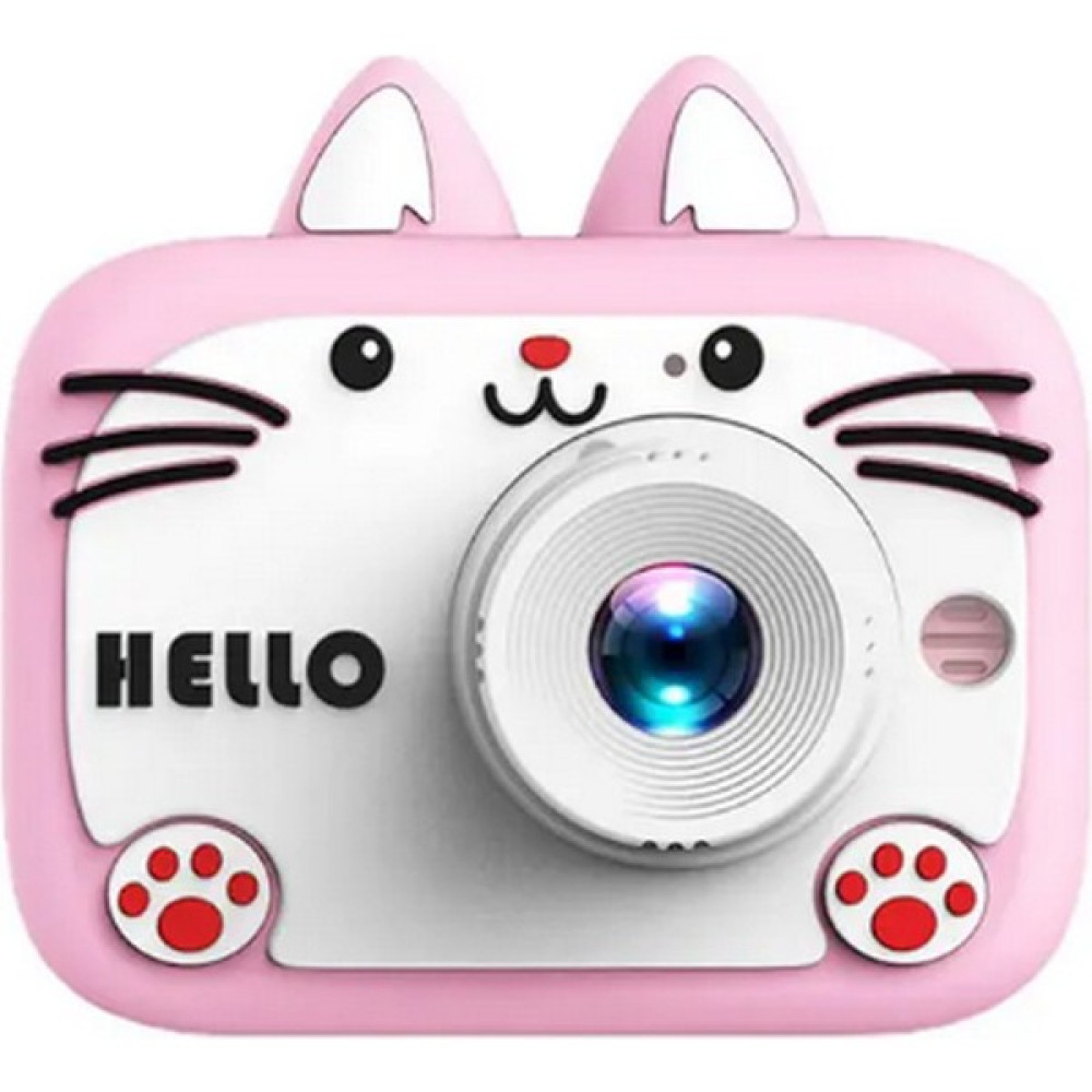 Vothoon Hello Çocuk Dijital Fotoğraf Makinası 20 Mp Video Kaydedici 2.0 Inç Çift Kameralı KS-102 - Pembe Dijital Fotoğraf Makineleri Fiyatı
