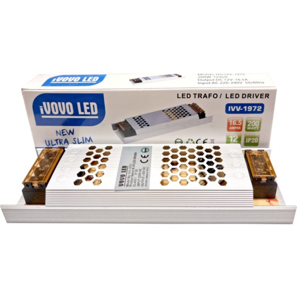 Vovo 16.5 Amper Slim Trafo 12VOLT 200WATT Elektrikli El Aletleri Fiyatı