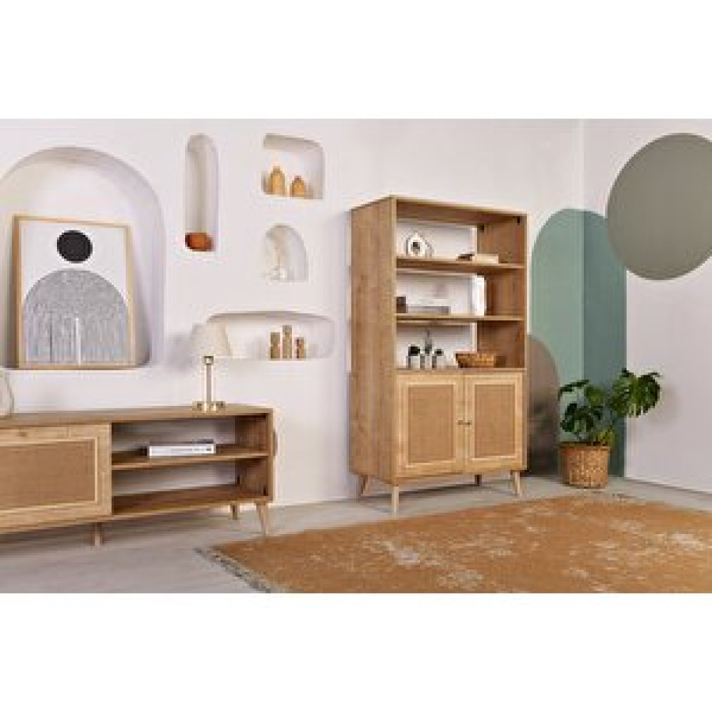 Vow Home Living Calvin Kitaplık Jüt Kumaş Kitaplık Fiyatı