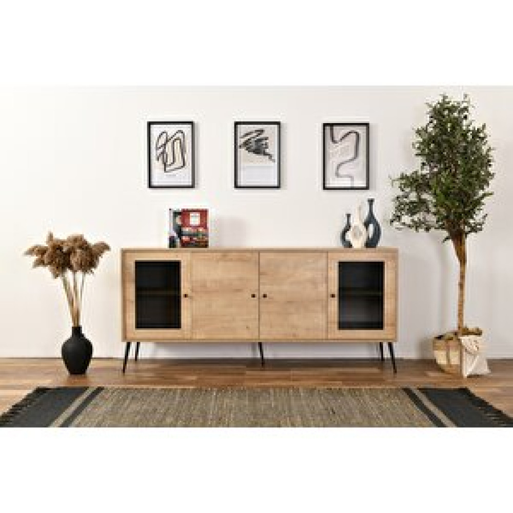 Vow Home Living Calvin Konsol Cam Kapak Detaylı Konsol Mobilya Fiyatı