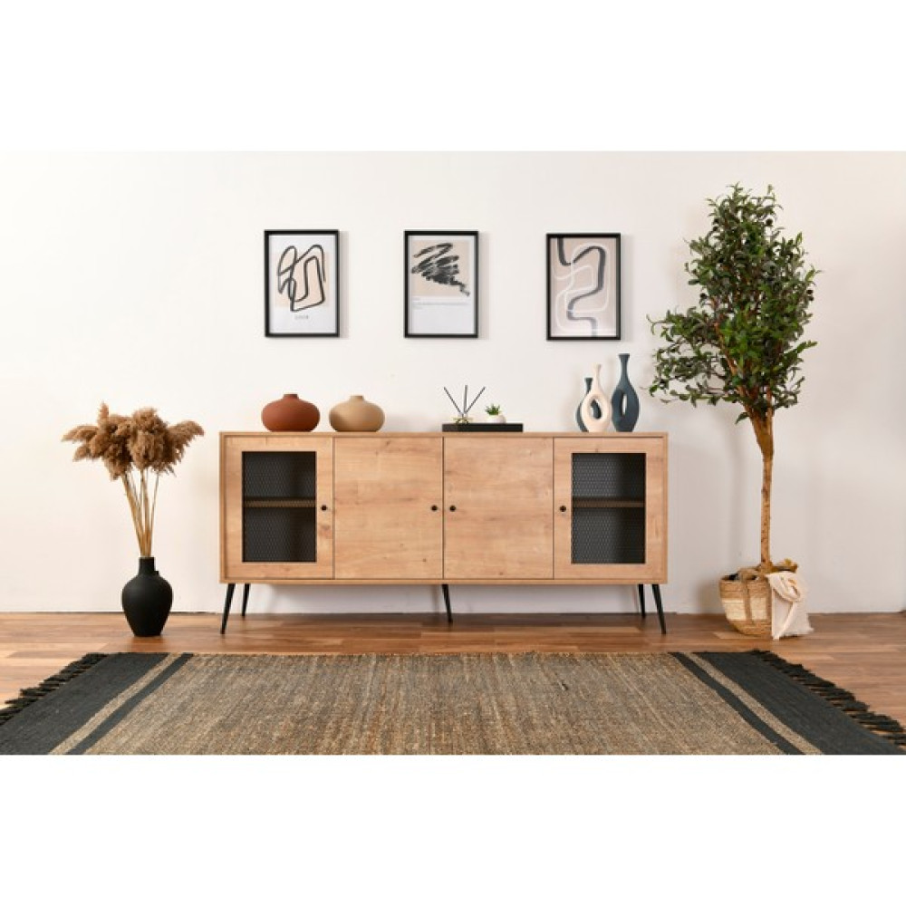 Vow Home Living Calvin Konsol Endüstriyel Tel Kapak Detaylı Konsol Mobilya Fiyatı